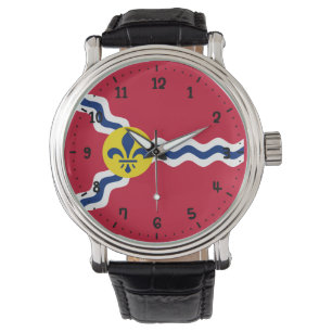 Montre Drapeau de Saint-Louis, Missouri Watch