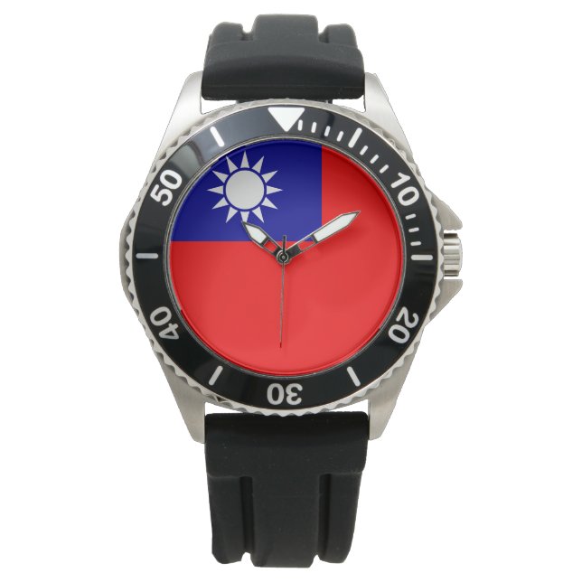 Montre Drapeau de Taïwan (devant)