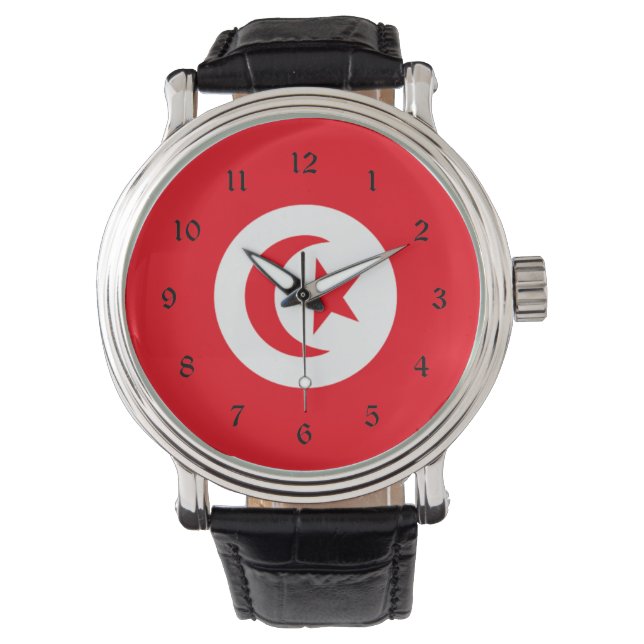 Montre Drapeau de Tunisie (devant)