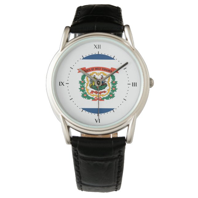 Montre Drapeau de Virginie occidentale, drapeau de l'État (devant)