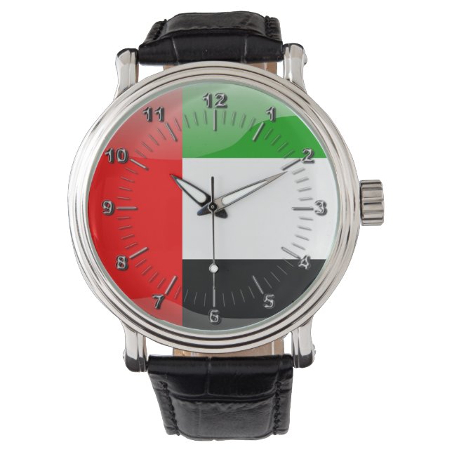 Montre Drapeau des Émirats arabes unis (devant)