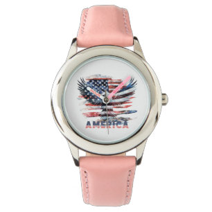 Montre Drapeau des États-Unis. Amérique