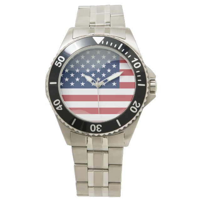 Montre Drapeau des États-Unis d'Amérique (devant)