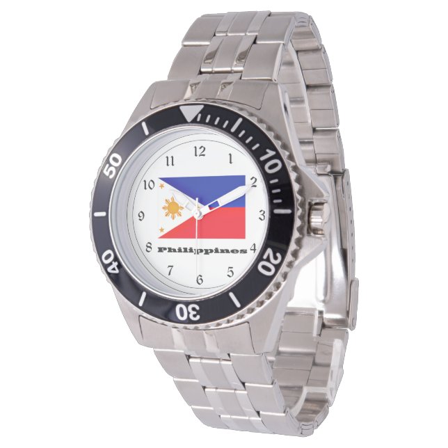 Montre Drapeau des Philippines (Incliné)