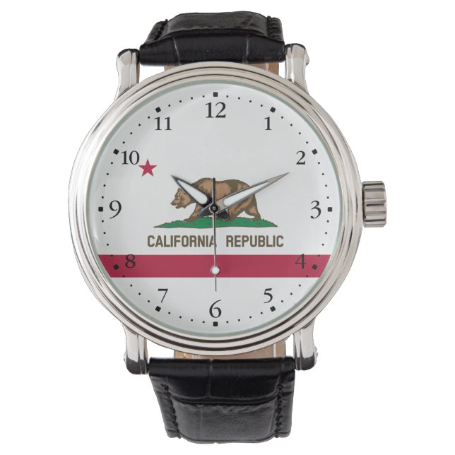 Montre Drapeau d'État de la République de Californie (devant)