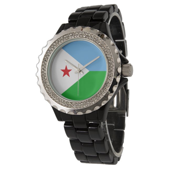Montre Drapeau Djibouti (Incliné)