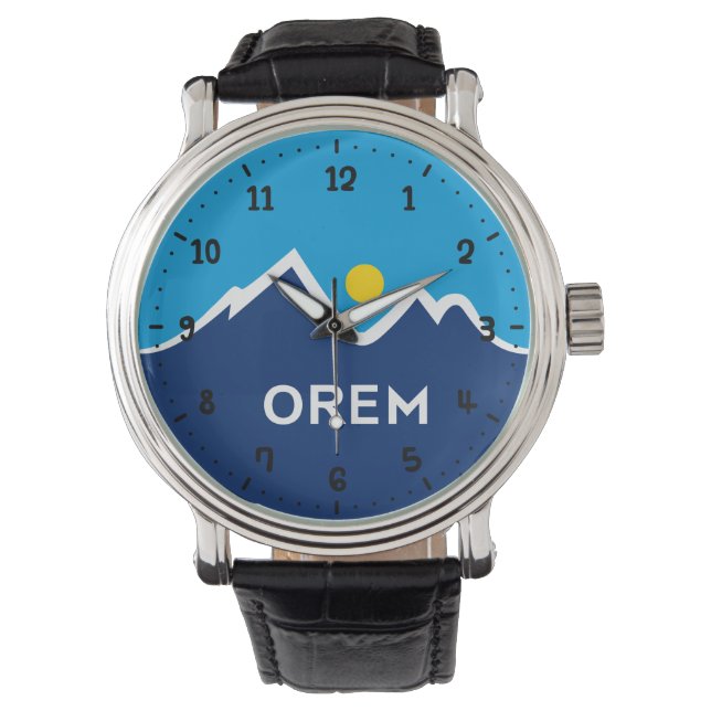 Montre Drapeau d'Orem, Utah (devant)