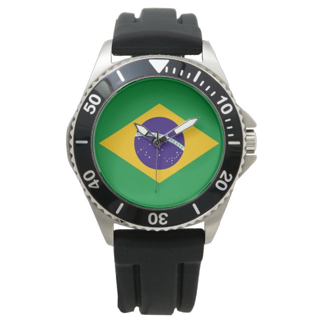 Montre Drapeau du Brésil (devant)