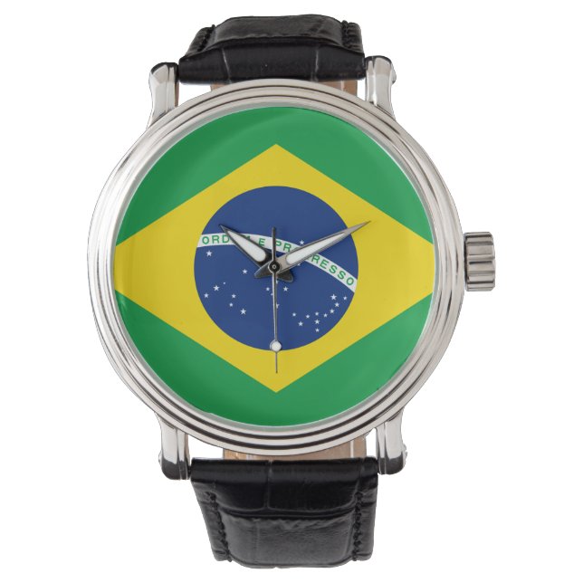 Montre drapeau du Brésil (devant)