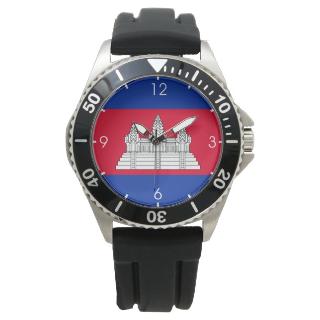 Montre Drapeau du Cambodge (devant)