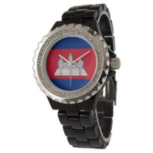 Montre drapeau du Cambodge