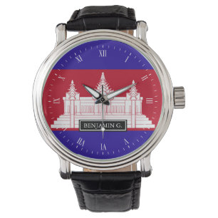 Montre Drapeau du Cambodge