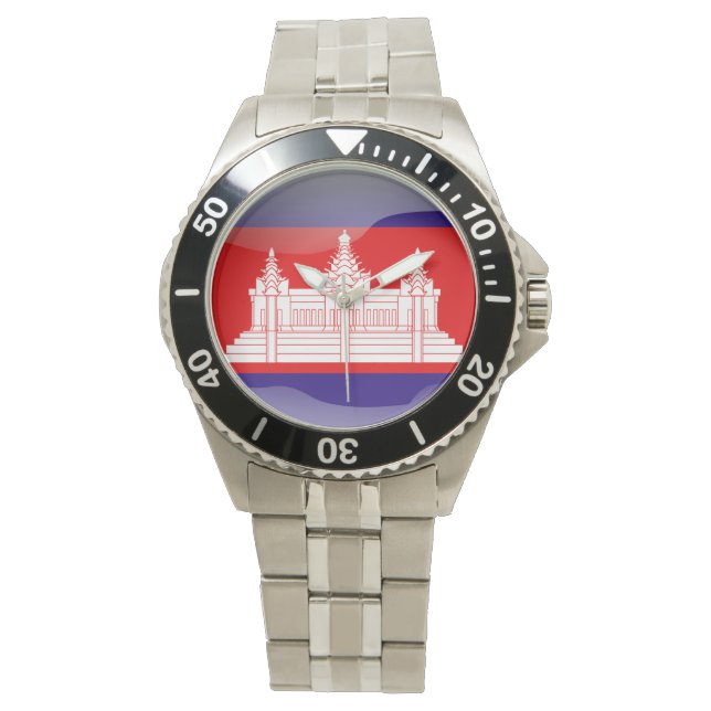 Montre Drapeau du Cambodge (devant)