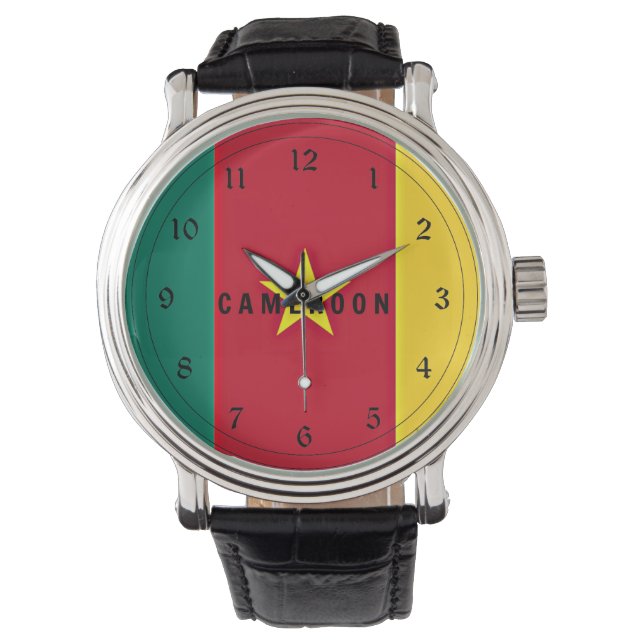 Montre Drapeau du Cameroun (devant)