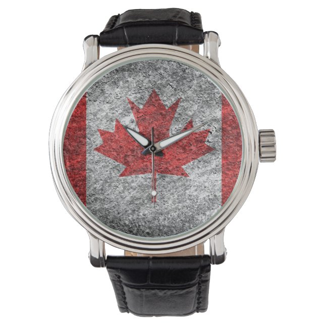 Montre Drapeau du Canada Vintage (devant)