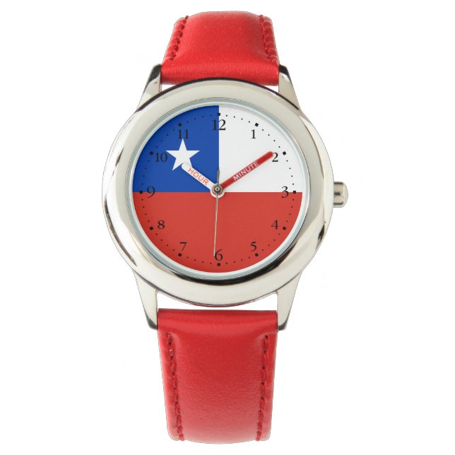 Montre Drapeau du Chili (devant)