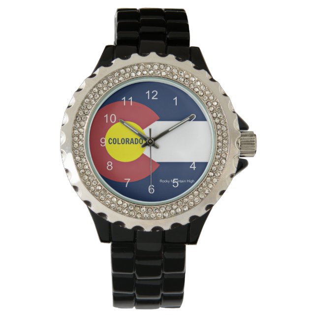 Montre Drapeau du Colorado et Slogan (devant)