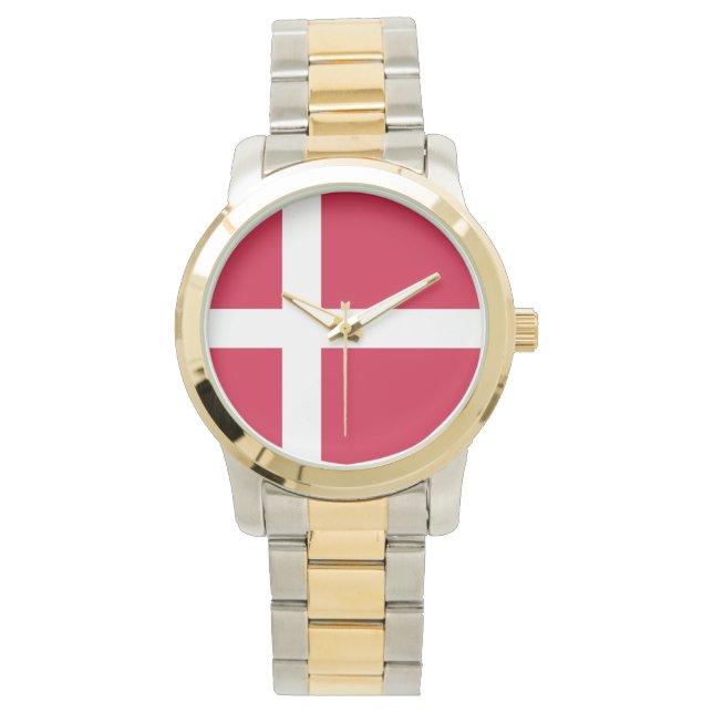 Montre Drapeau du Danemark ou drap danois (devant)