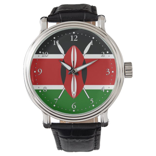 Montre Drapeau du Kenya (devant)