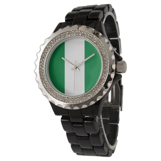 Montre Drapeau du Nigeria (Incliné)