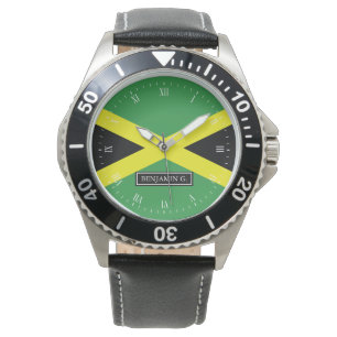 Montre Drapeau du nom de coutume de la Jamaïque
