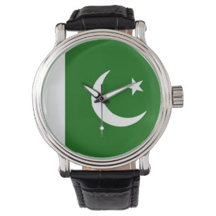 Montre drapeau du pays pakistan