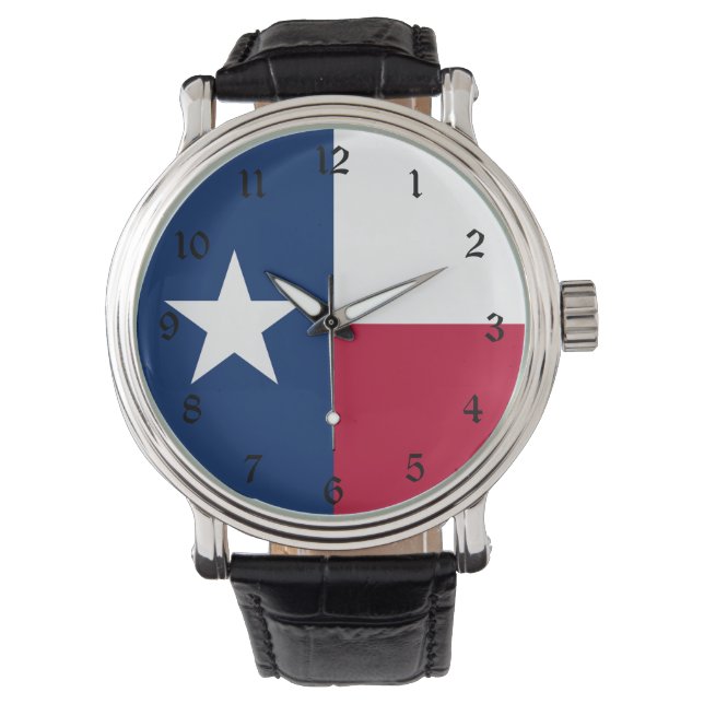 Montre Drapeau du Texas : Longhorns, l'État de l'étoile s (devant)