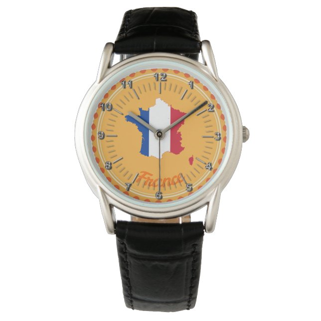 Montre drapeau français (devant)