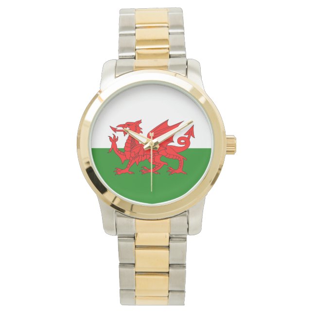 Montre Drapeau gallois dragon rouge gallois (devant)