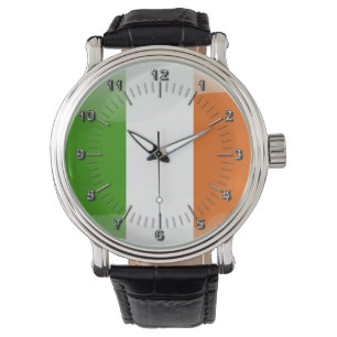 Montre Drapeau irlandais brillant
