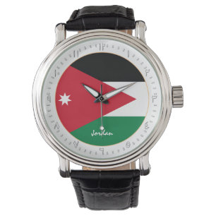 Montre Drapeau jordanien & mode jordanienne, arabe Non /d
