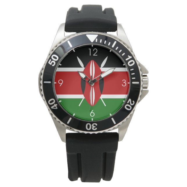 Montre Drapeau kényan (Kenya) (devant)