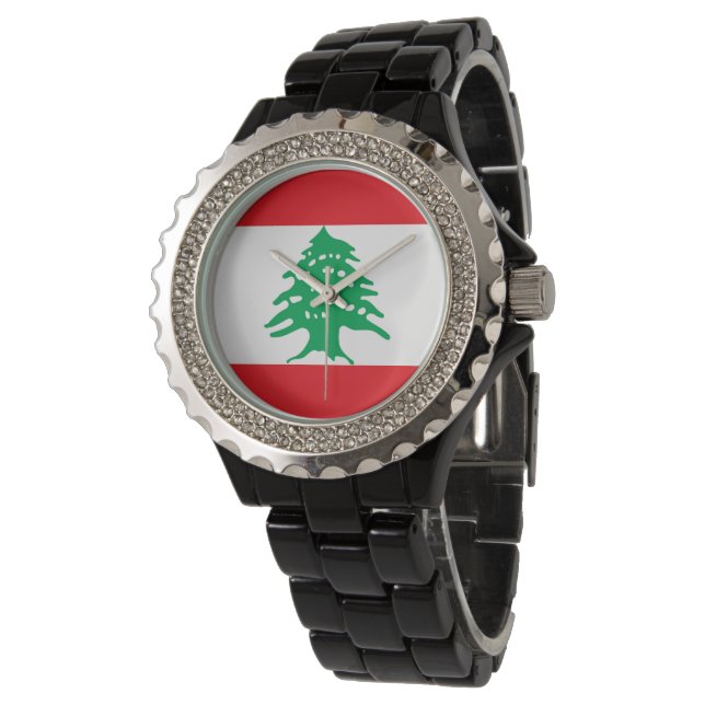 Montre Drapeau libanais (Incliné)