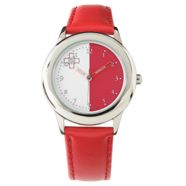 Montre Drapeau Malte (devant)