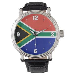 Montre Drapeau national d'Afrique du Sud Élégant patrioti