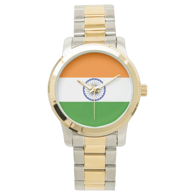 Montre Drapeau national de l'Inde Ashoka Chakra (devant)