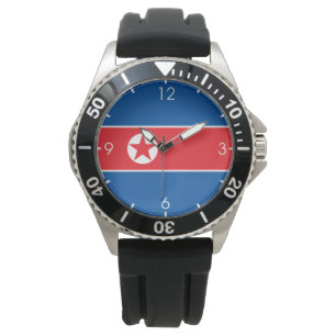 Montre Drapeau nord-coréen (Corée du Nord) (RPDC)