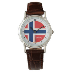 Montre Drapeau norvégien classique & mode norvégienne / d
