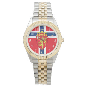 Montre Drapeau norvégien, Drapeau norvégien, Armoiries