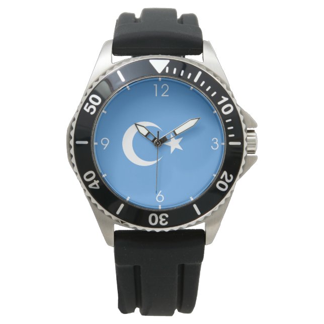 Montre Drapeau ouïghour du Turkestan oriental (Ouïghouris (devant)