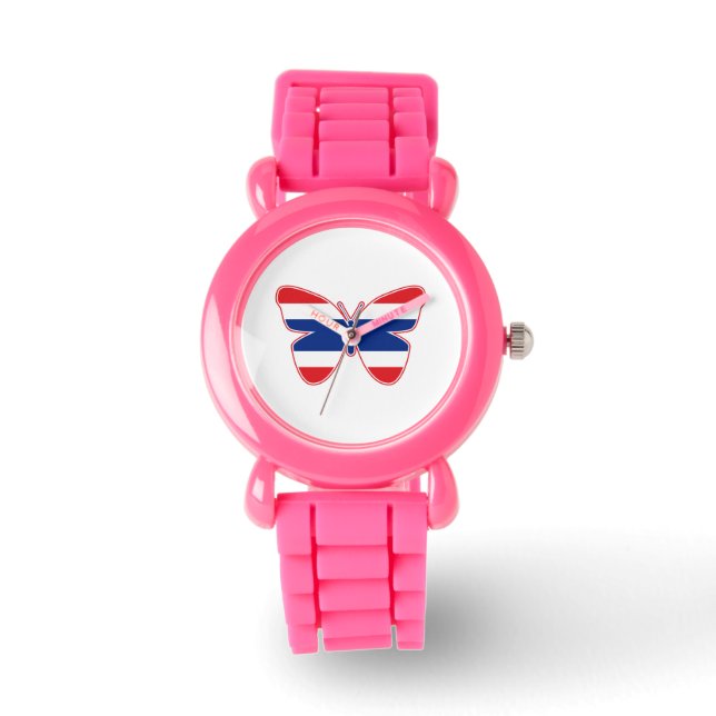 Montre Drapeau papillon thaïlandais (Recto)