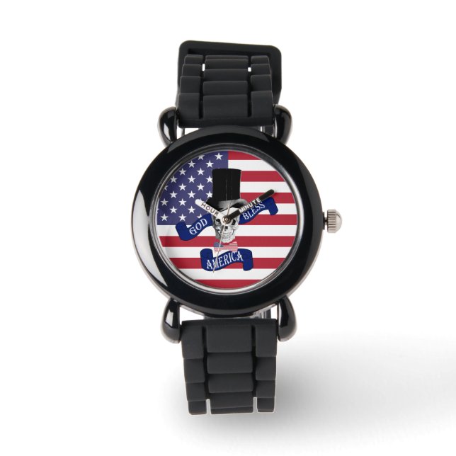 Montre Drapeau patriotique américain (Recto)