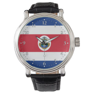 Montre Drapeau patriotique du Costa Rica
