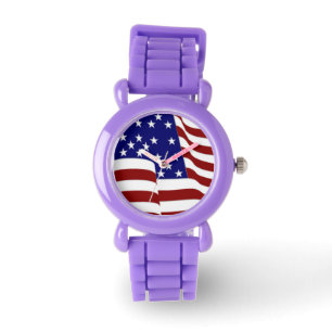 Montre Drapeau Patriotique Étoiles et rayures