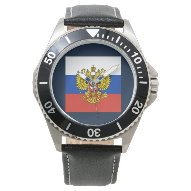 Montre Drapeau russe Aigle impérial Russie orthodoxe (devant)