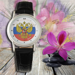 Montre Drapeau russe & Russie mode tendance / Р о с с