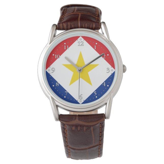 Montre Drapeau Saba (devant)