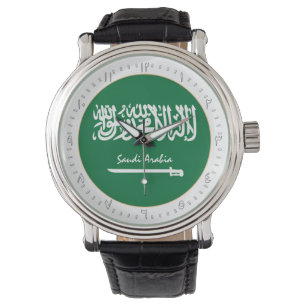Montre Drapeau Saoudien & Arabie Saoudite mode / design b