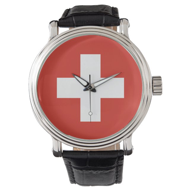 Montre Drapeau Suisse (devant)