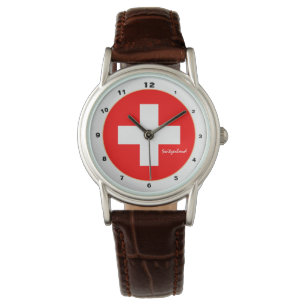 Montre Drapeau suisse et mode/design suisse